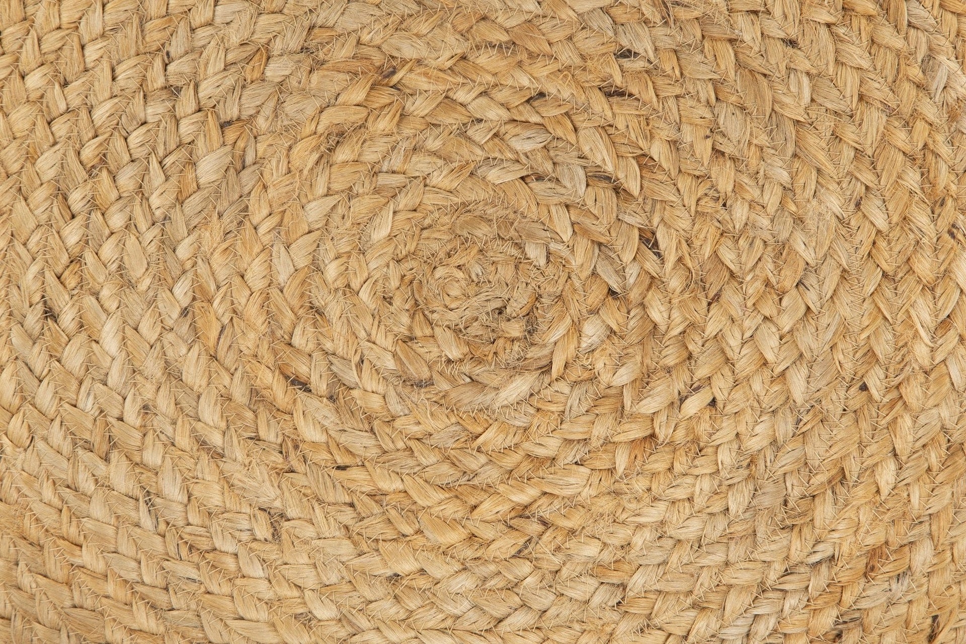 Big Bedding Australia Pouf Ava Round Jute Pouf NATURAL