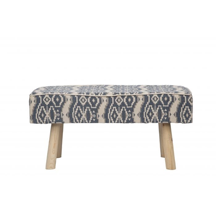 Big Bedding Australia Accent Chair Ava Upholstered Bench Set  NAVY BLUE