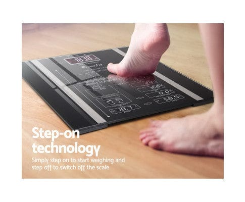 Big Bedding Australia Bathroom Accessories Bathroom Scales Digital Body Fat Scale 180KG Electronic Monitor Tracker