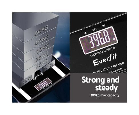 Big Bedding Australia Bathroom Accessories Bathroom Scales Digital Body Fat Scale 180KG Electronic Monitor Tracker