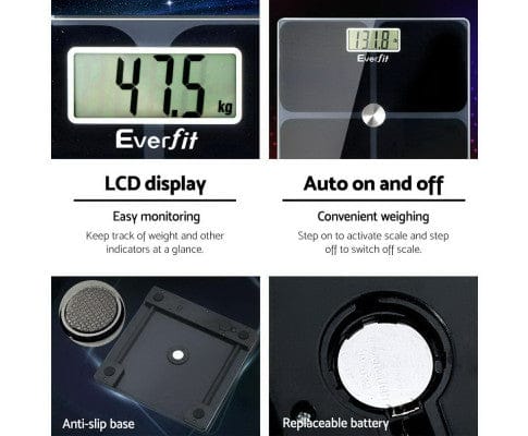 Big Bedding Australia Bathroom Accessories Bathroom Scales Digital Weighing Scale 180KG Electronic Monitor Tracker