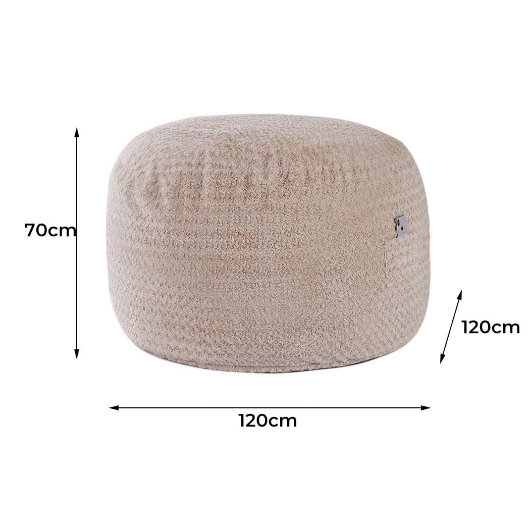 Big Bedding Australia Accent Chair Bean Bag Refill Chairs Couch Extra Large Lounger Indoor Lazy Sofa Cream
