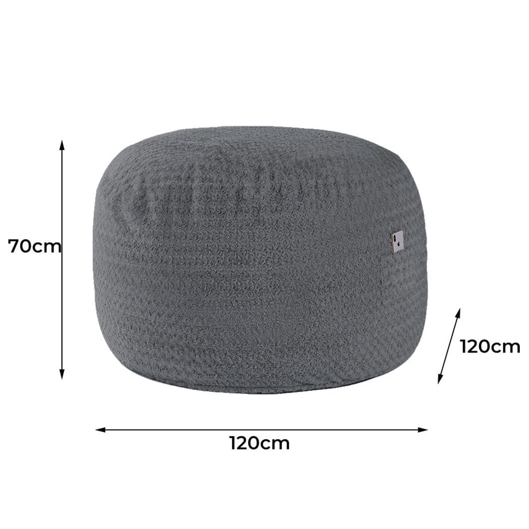 Big Bedding Australia Accent Chair Bean Bag Refill Chairs Couch Extra Large Lounger Indoor Lazy Sofa Grey