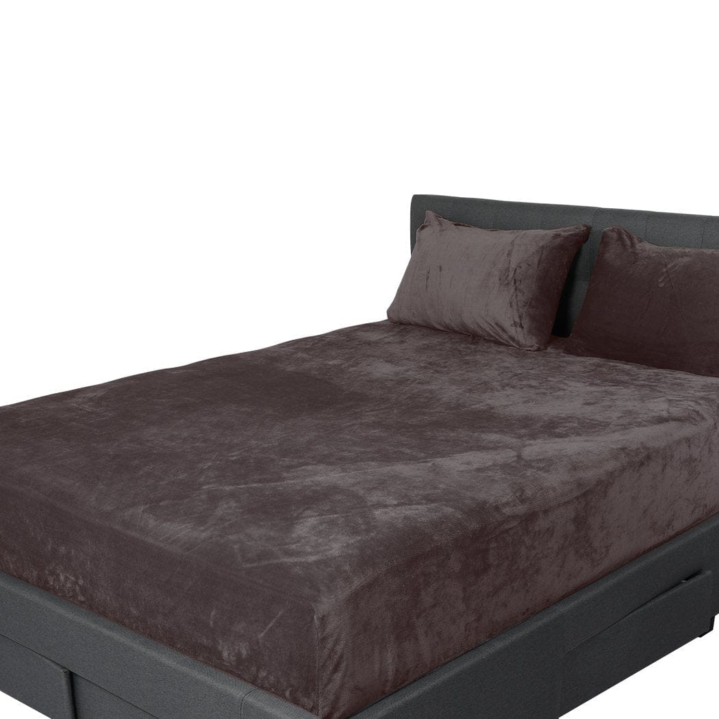 Big Bedding Australia Bed Sheets Bedding Set Ultrasoft Fitted Bed Sheet with Pillowcases Mink King