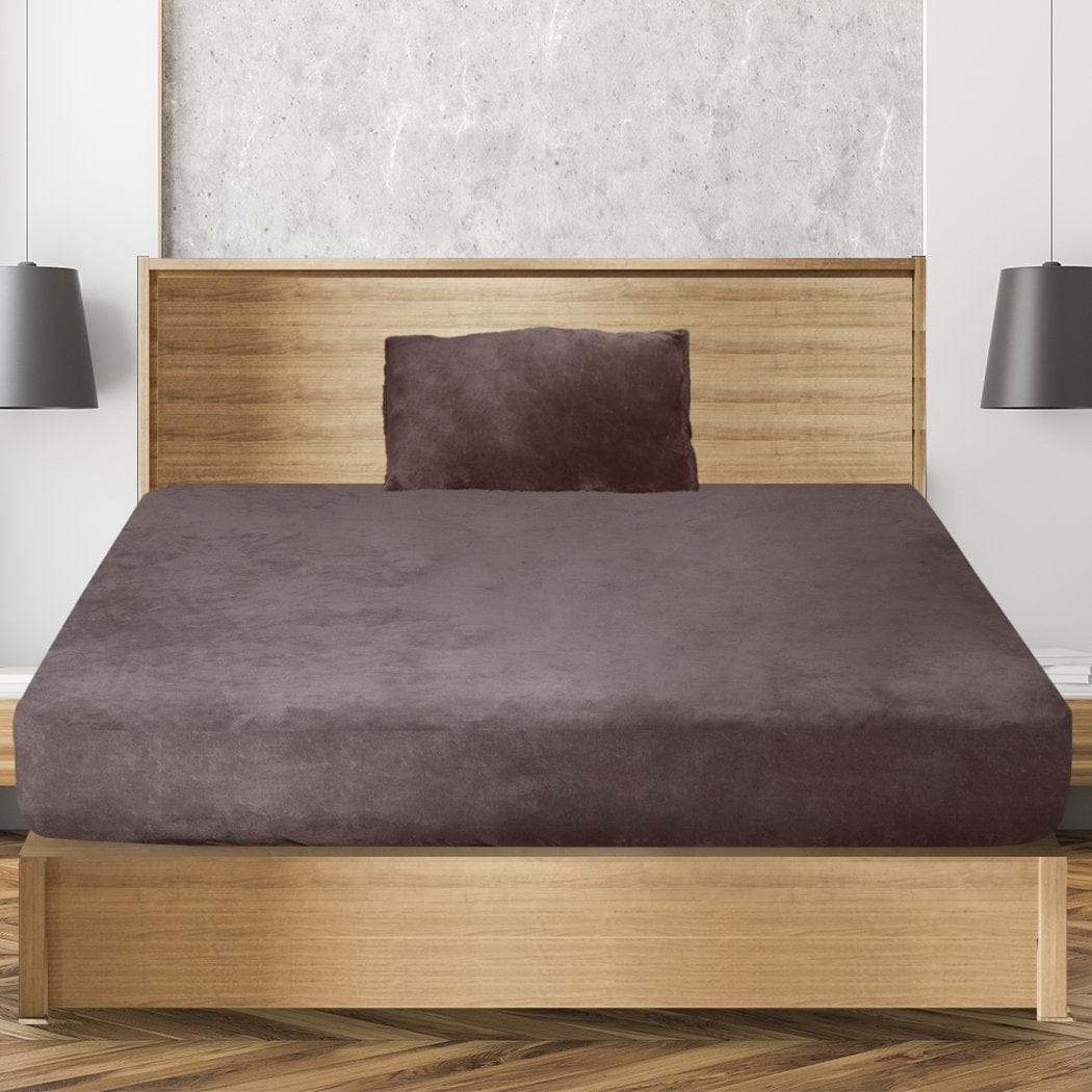 Big Bedding Australia Bed Sheets Bedding Set Ultrasoft Fitted Bed Sheet with Pillowcases Mink King Single