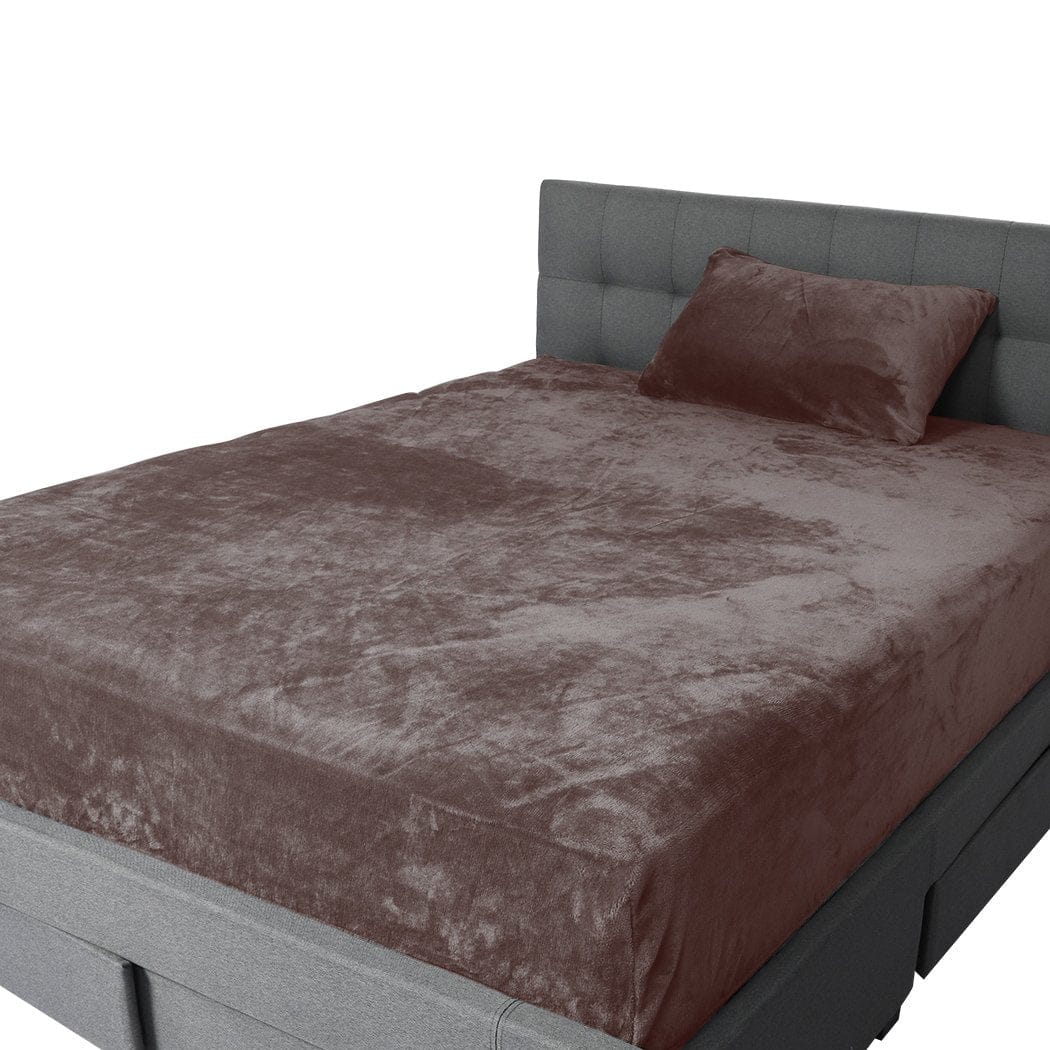 Big Bedding Australia Bed Sheets Bedding Set Ultrasoft Fitted Bed Sheet with Pillowcases Mink King Single