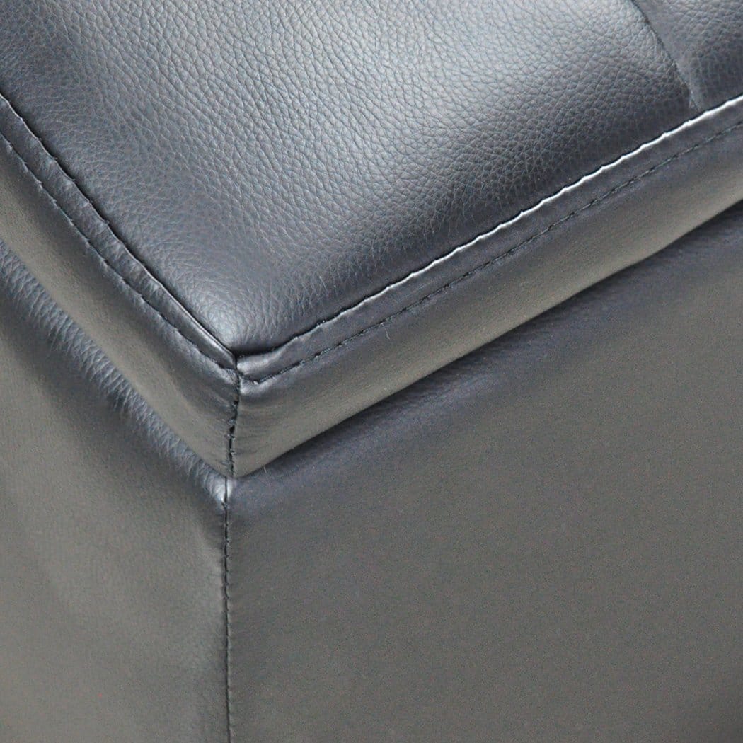 Big Bedding Australia Ottoman Blanket Box Storage Ottoman PU Leather Fabric Chest Toy Clothes Foot Stool Bed
