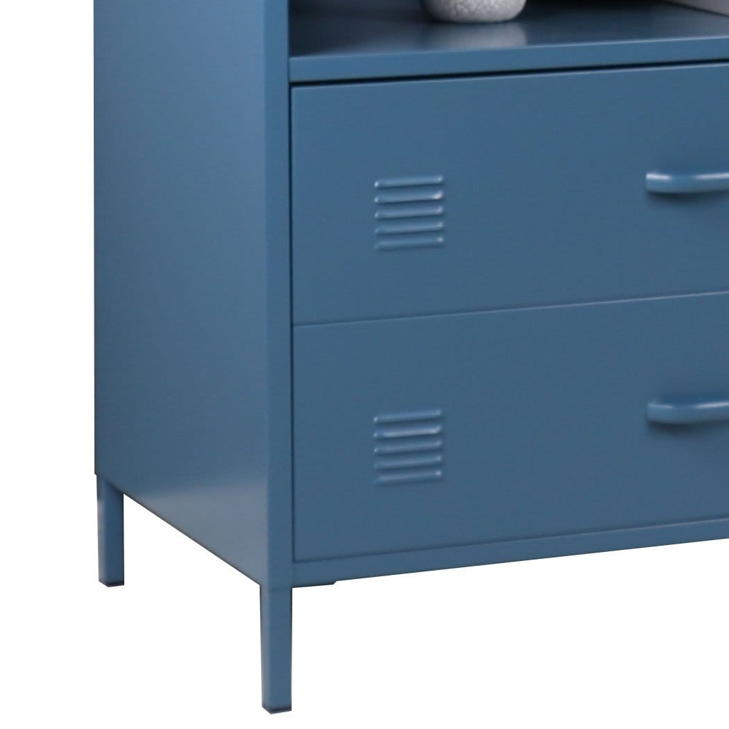 Big Bedding Australia Chest of Drawers Bookshelf Bookcase Storage Display Shelf Cabinet Home Office Stand Steel Rack