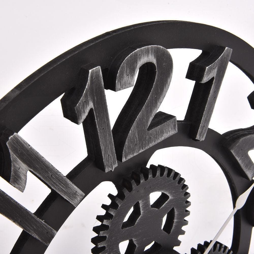 Big Bedding Australia Clock Chic Large Art Wall Clock Rustic Iron Metal Vintage Industrial luxury French