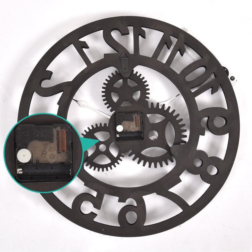 Big Bedding Australia Clock Chic Large Art Wall Clock Rustic Iron Metal Vintage Industrial luxury French