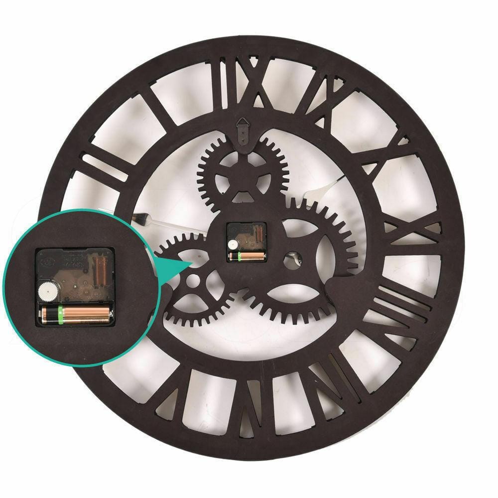 Big Bedding Australia Clock Chic Large Art Wall Clock Rustic Iron Metal Vintage Industrial luxury French