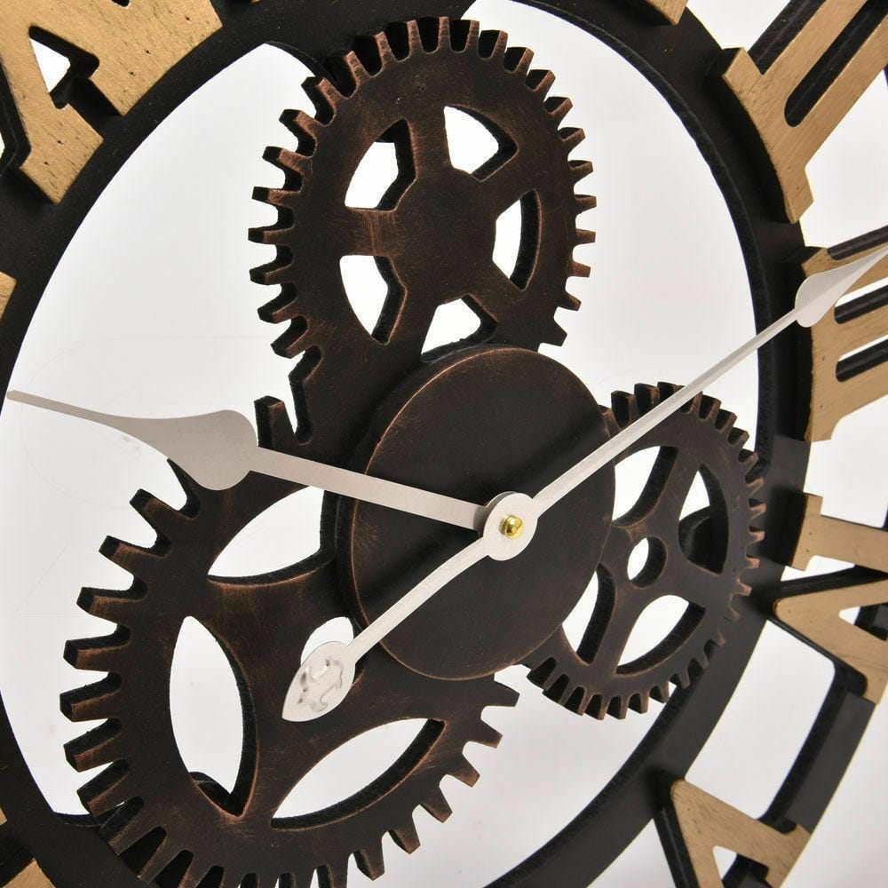 Big Bedding Australia Clock Chic Large Art Wall Clock Rustic Iron Metal Vintage Industrial luxury French
