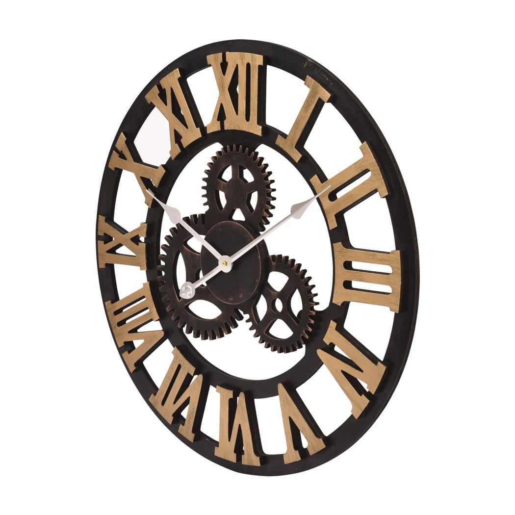 Big Bedding Australia Clock Chic Large Art Wall Clock Rustic Iron Metal Vintage Industrial luxury French