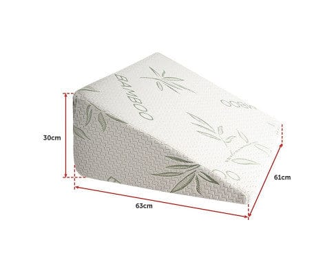 Big Bedding Australia Pillows/Cushions Cool Gel Memory Foam Bed Wedge Pillow Cushion Neck Back Support Sleep with Cover