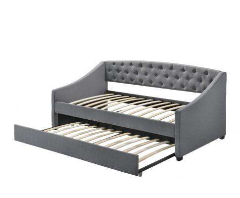 Big Bedding Australia Bedframe Daybed + Trundle Fabric Upholstery - Grey