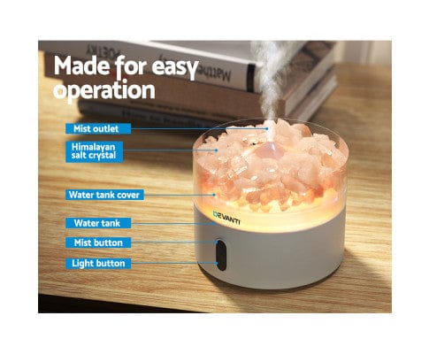 Big Bedding Australia Diffuser Diffuser Aromatherapy Essential Oils Air Humidifier LED Crystal