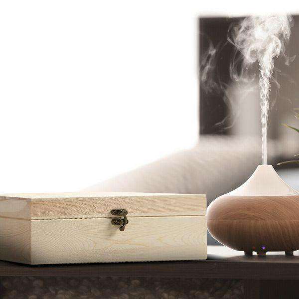 Big Bedding Australia Diffuser Accessories ESSENTIAL OIL STORAGE BOX WOODEN 25 SLOTS AROMATHERAPY CONTAINER ORGANISER