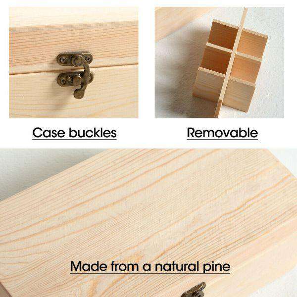 Big Bedding Australia Diffuser Accessories ESSENTIAL OIL STORAGE BOX WOODEN 25 SLOTS AROMATHERAPY CONTAINER ORGANISER