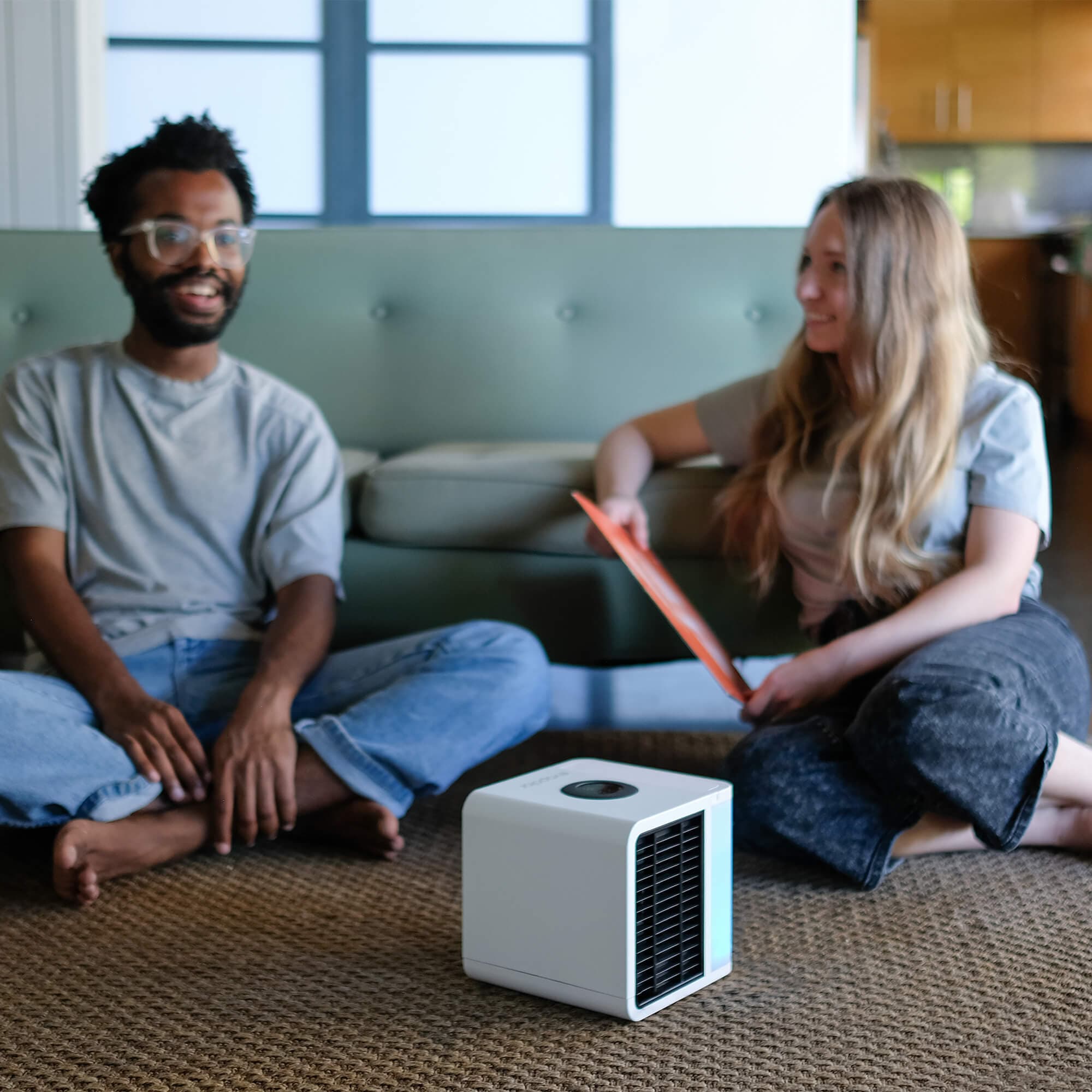 Big Bedding Australia Air Conditioner evaLIGHT Plus Personal Air Cooler and Humidifier, White