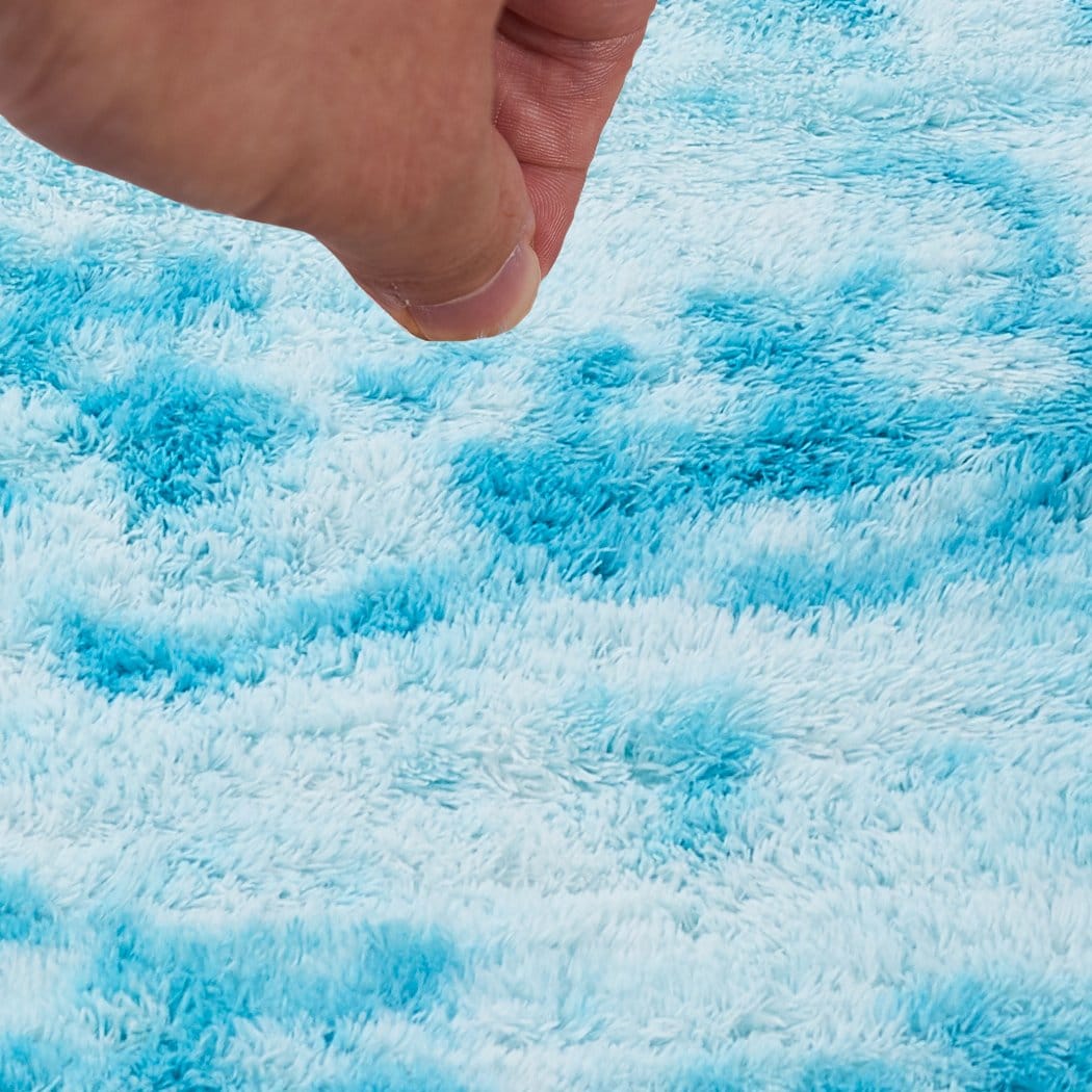 Big Bedding Australia Rugs Floor Rug Shaggy Rugs Soft Large Carpet Area Tie-dyed Maldives 80x120cm