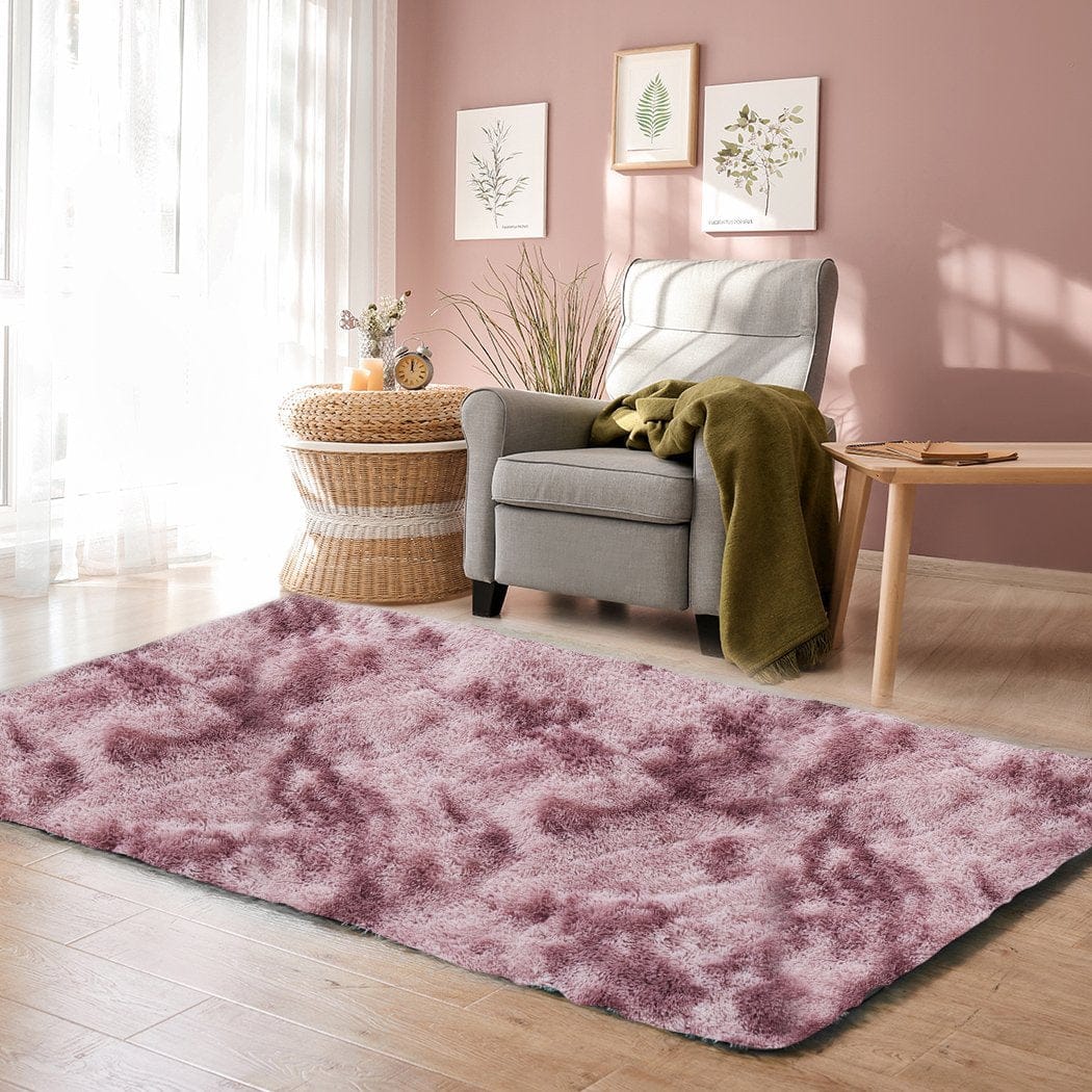 Big Bedding Australia Rugs Floor Rug Shaggy Rugs Soft Large Carpet Area Tie-dyed Noon TO Dust 120x160cm