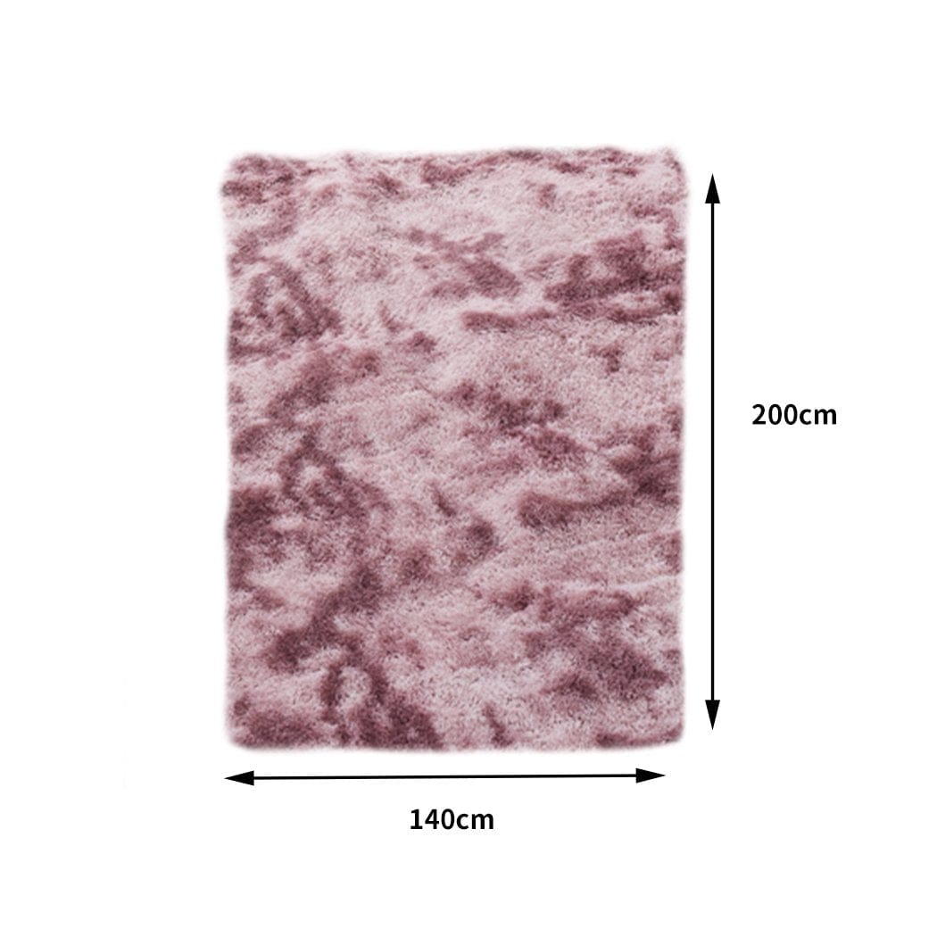 Big Bedding Australia Rugs Floor Rug Shaggy Rugs Soft Large Carpet Area Tie-dyed Noon TO Dust 140x200cm