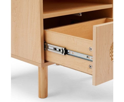 Big Bedding Australia Bedside Table Kailua Rattan Bedside Table in Maple