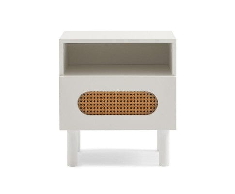 Big Bedding Australia Bedside Table Kailua Rattan Bedside Table in White
