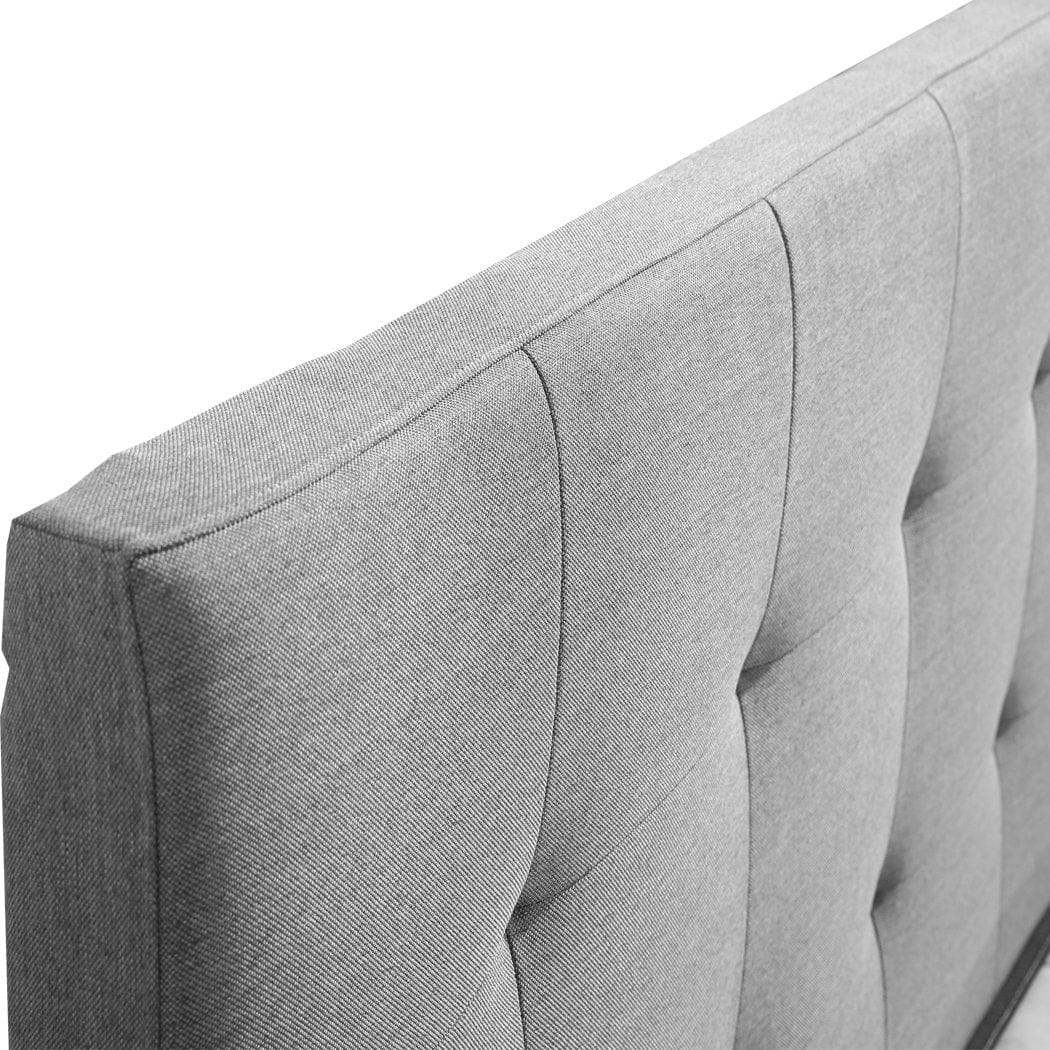 Big Bedding Australia Bedframe Levede Bed Frame Queen Fabric With Drawers Storage Wooden Mattress Grey