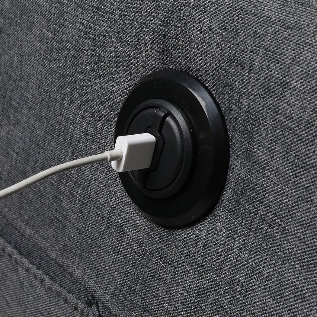 Big Bedding Australia Massage Chair Levede Recliner Chair Electric Lift Chairs Armchair Lounge Fabric Sofa USB Charge