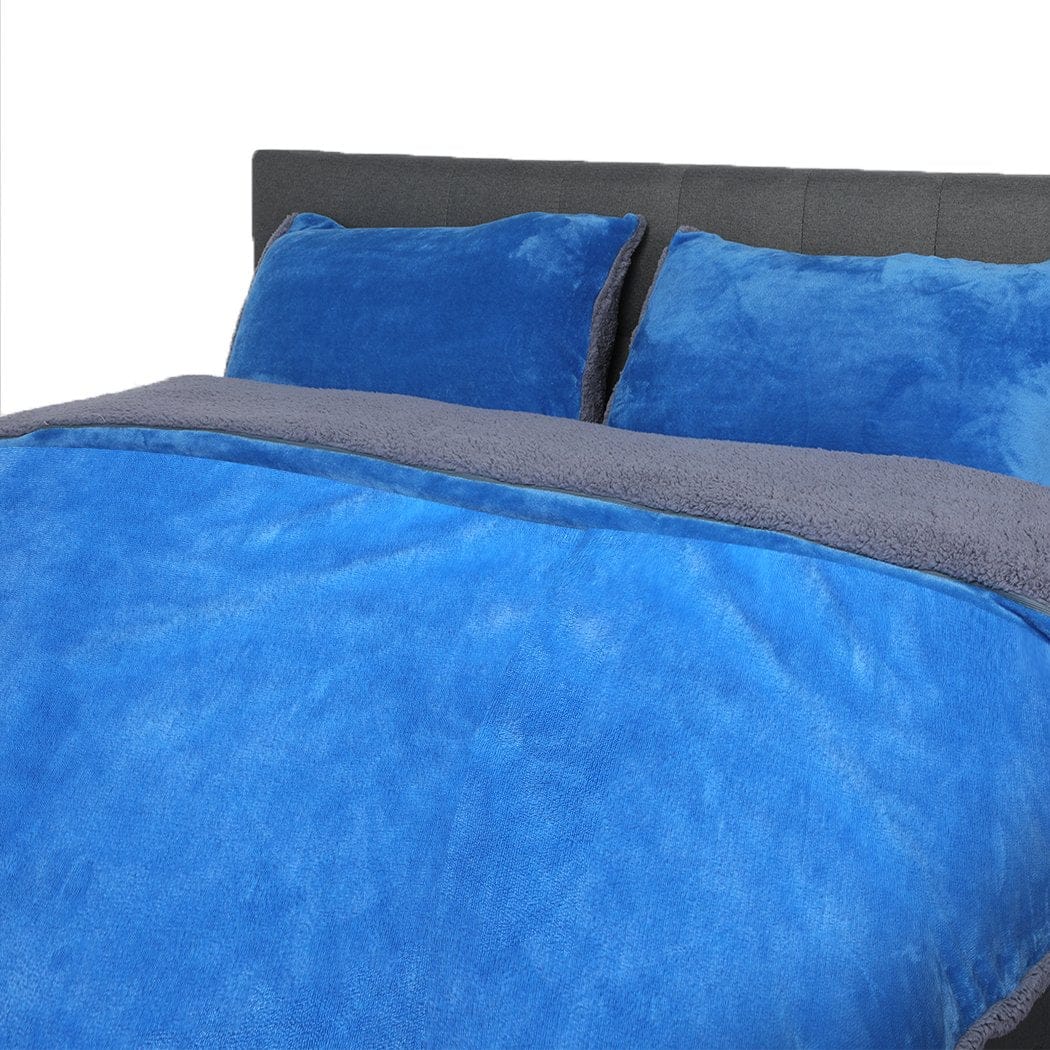 Big Bedding Australia Quilt Cover Luxury Bedding Two-Sided Quilt Cover with Pillowcase Double Size Navy Blue