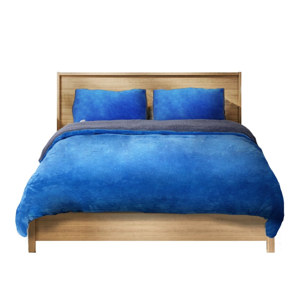 Big Bedding Australia Quilt Cover Luxury Bedding Two-Sided Quilt Cover with Pillowcase Double Size Navy Blue
