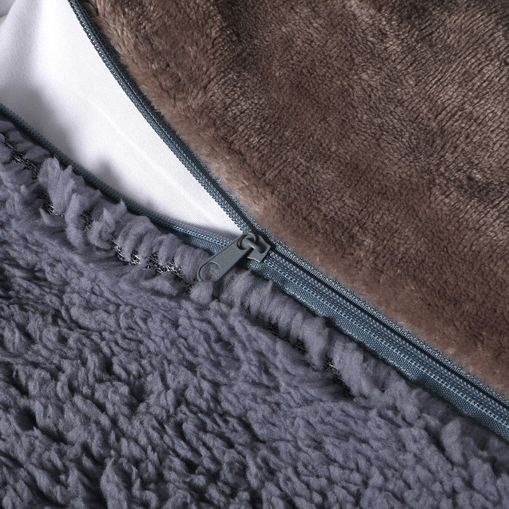 Big Bedding Australia Quilt Cover Luxury Bedding Two-Sided Quilt Cover with Pillowcase Double Size Taupe