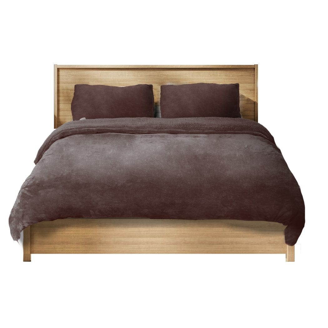 Big Bedding Australia Quilt Cover Luxury Bedding Two-Sided Quilt Cover with Pillowcase King Size Taupe