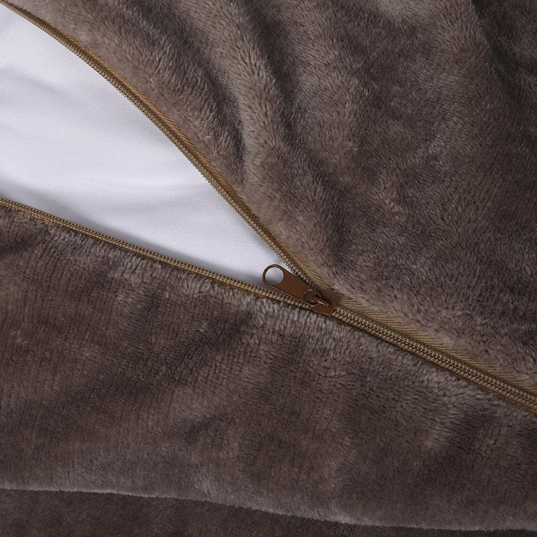Big Bedding Australia Quilt Cover Luxury Flannel Quilt Cover with Pillowcase Mink Super King