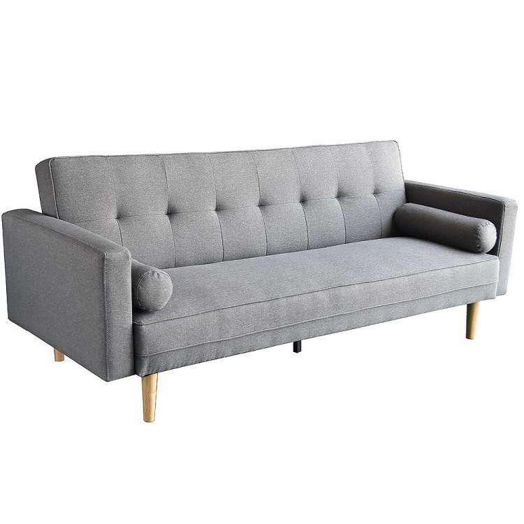 Big Bedding Australia Sofa Madison Three Seater Sofa With Pillows - Light Grey