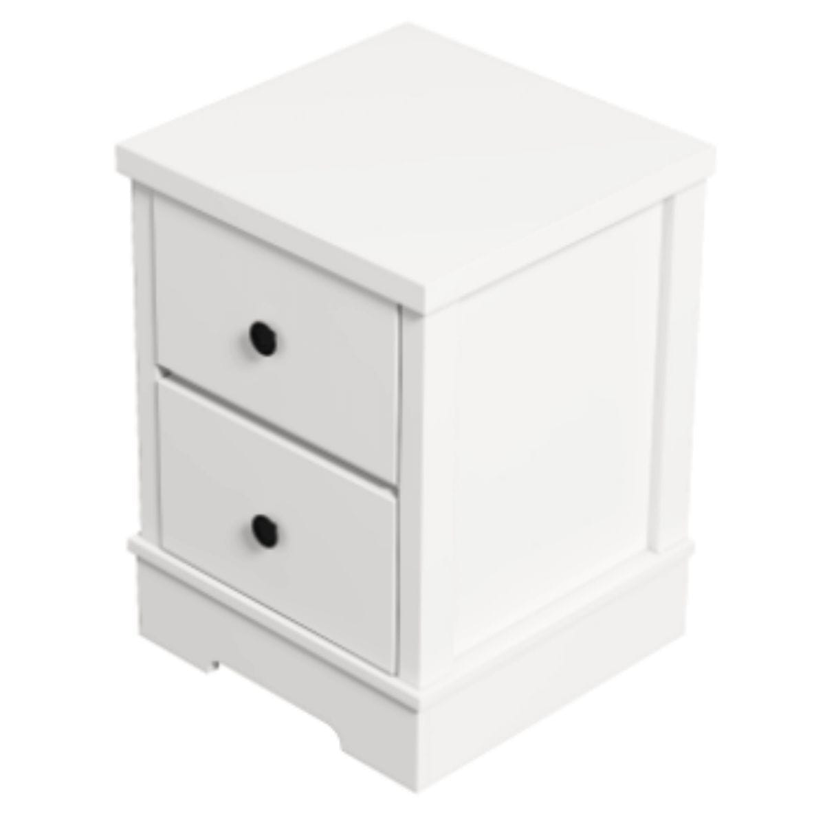 Big Bedding Australia Bedside Table Margaux White Coastal Style Bedside Table
