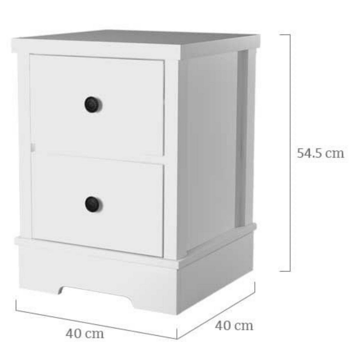 Big Bedding Australia Bedside Table Margaux White Coastal Style Bedside Table