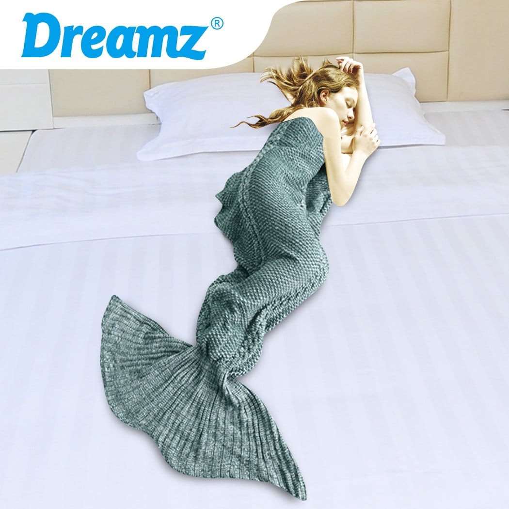 Big Bedding Australia Blanket Mermaid Tail Crochet Blanket Sofa Rug Knit Handmade Soft Sleeping Bag Blue