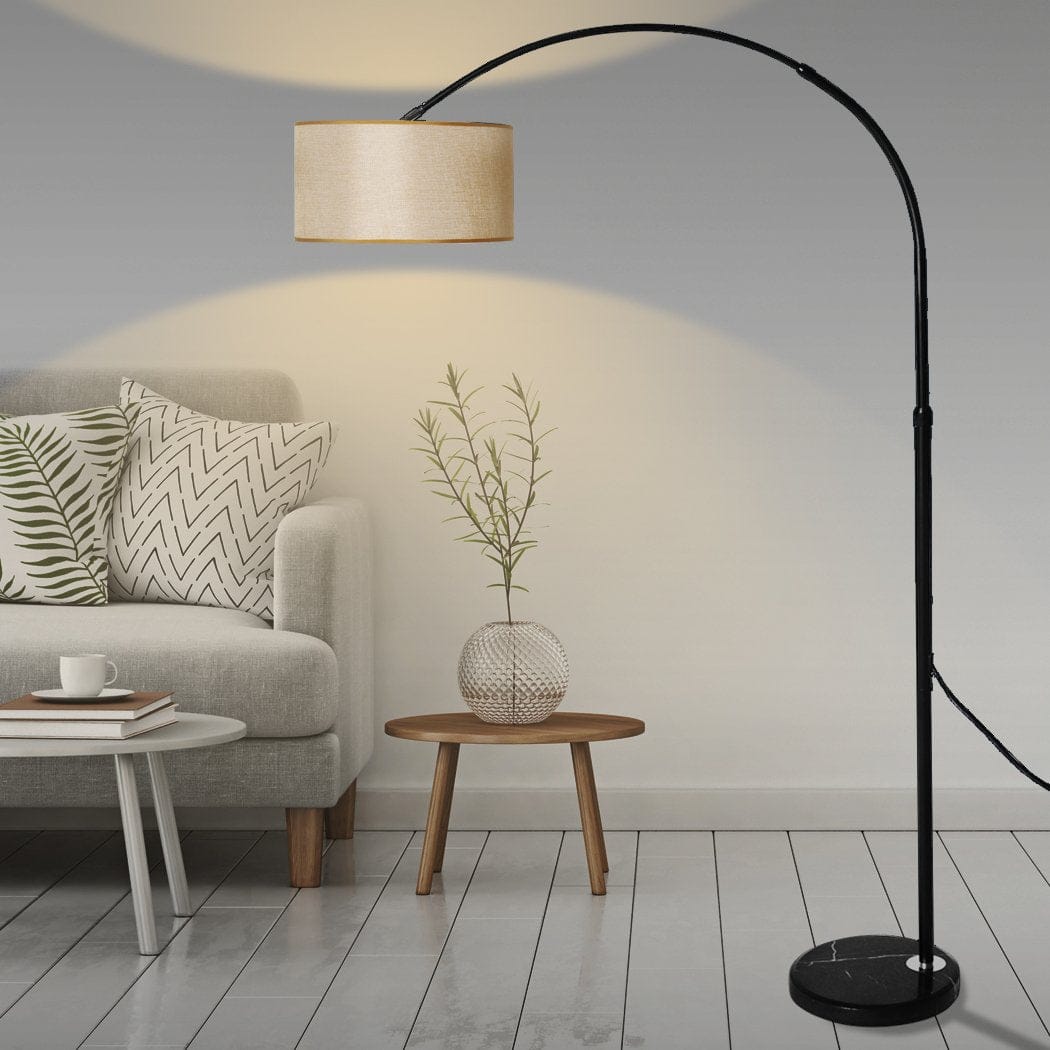 Big Bedding Australia Lamp Modern LED Floor Lamp Reading Light Free Standing Height Adjustable Marble Base