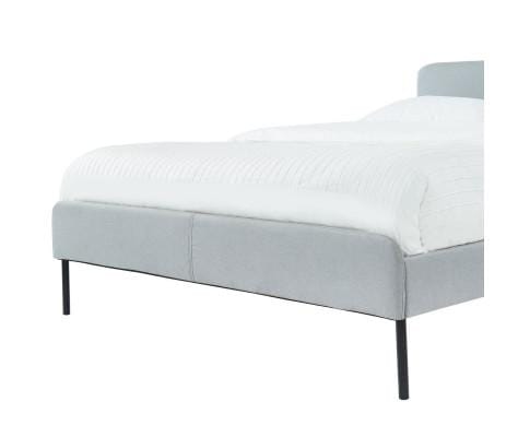 Big Bedding Australia Bedframe Modern Minimalist Stone Grey Bed frame with Curved Head board