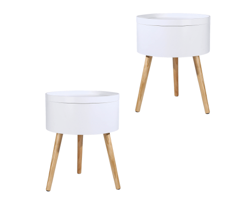 Big Bedding Australia Bedside Table Mykhaela Tray Top Bedside Table Side Table Bedroom Modern Set of 2