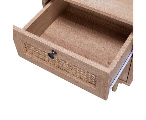 Big Bedding Australia Bedside Table Natura Rattan Bedside Table With 2 Drawers