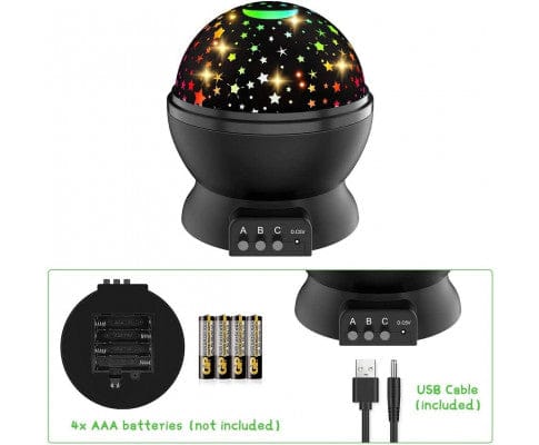 Big Bedding Australia Lamp Rotating Star Sky Night Lamp for Kids