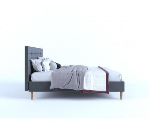 Big Bedding Australia Bedframe Stelz Fabric Frame - Charcoal