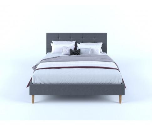 Big Bedding Australia Bedframe Stelz Fabric Frame - Charcoal