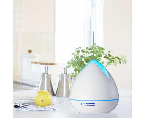 Big Bedding Australia Diffuser Ultrasonic Aromatherapy Diffuser Air Humidifier Purify 400ML - White