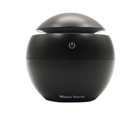 Big Bedding Australia Diffuser Ultrasonic USB Diffuser with 10 Aroma Oils Humidifier LED Light 130ml - Black