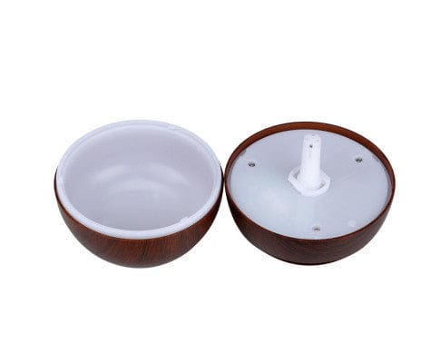 Big Bedding Australia Diffuser Ultrasonic USB Diffuser with 10 Aroma Oils Humidifier LED Light 130ml - Dark Wood