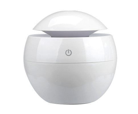 Big Bedding Australia Diffuser Ultrasonic USB Diffuser with 10 Aroma Oils Humidifier LED Light 130ml - White